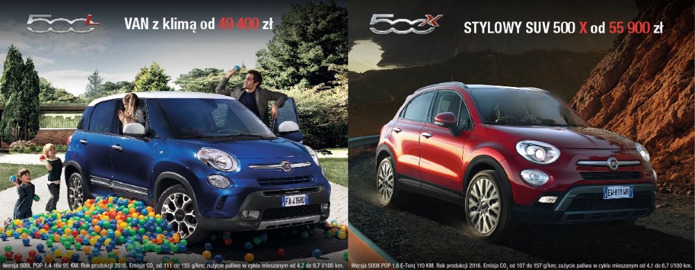 Resma: Nowe, niższe ceny Fiat 500 L i 500 X