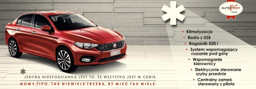 Fiat Tipo oferta Resma Olsztyn